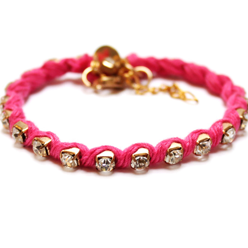 Pink Rhinestone Bracelet