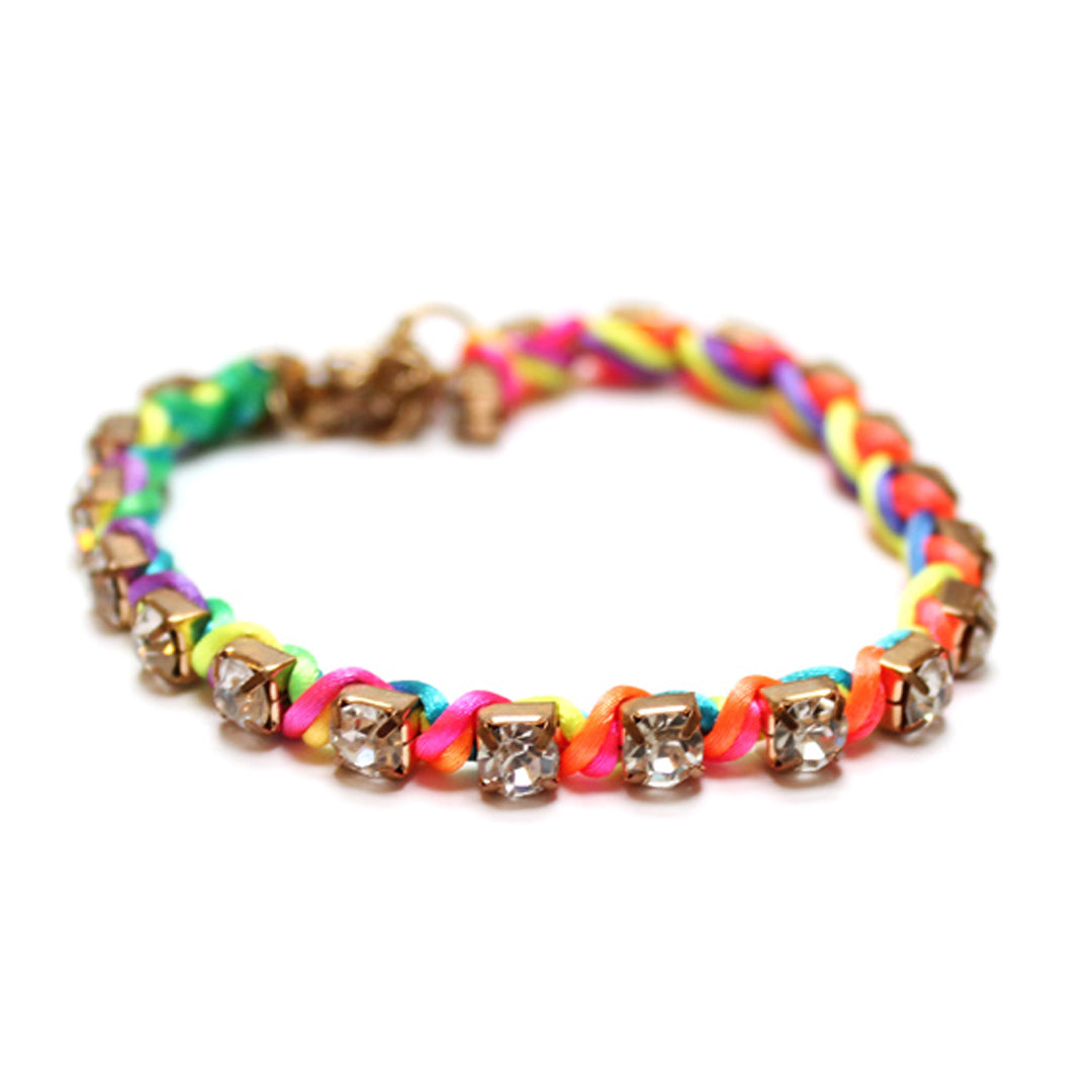 NEWJEANS着用 [NIRO] RAINBOW DAISY BEADS BRACELET #61 Colorful Daisy Flower Beads Bracelet Set of 6 Indie Handmade