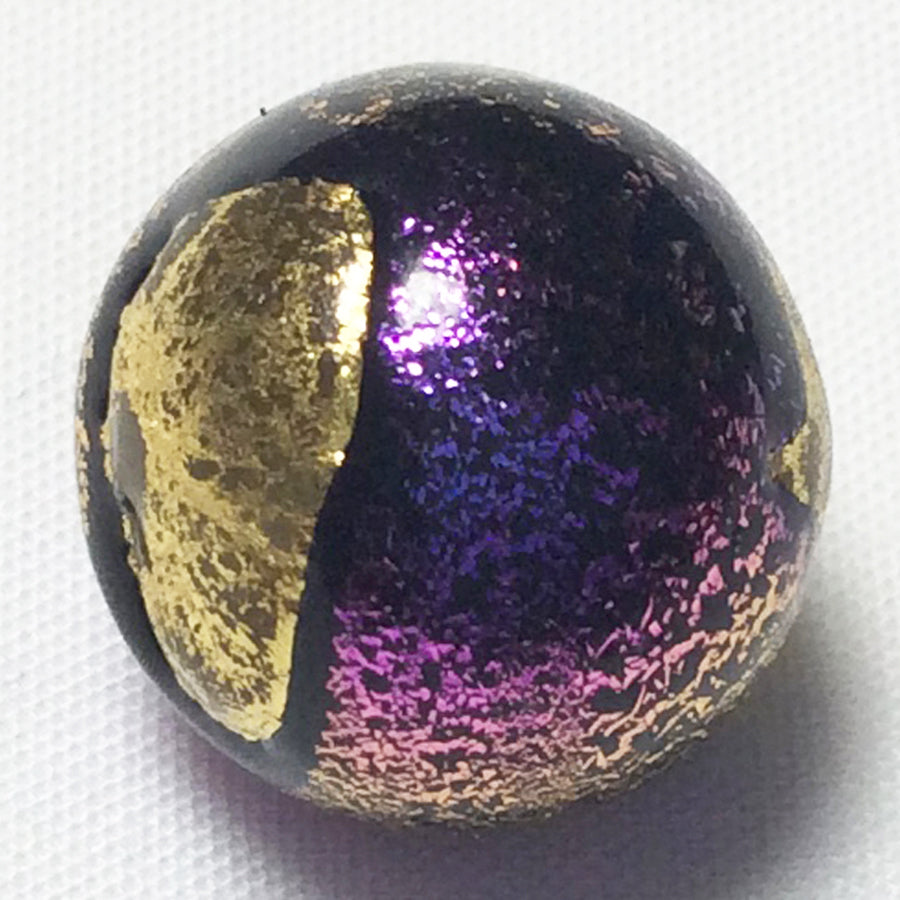 Purple Gold Glass Marble