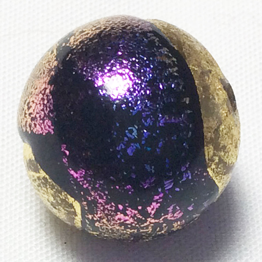 Purple Gold Glass Marble