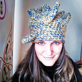 Yellow & Blue Spike Hat