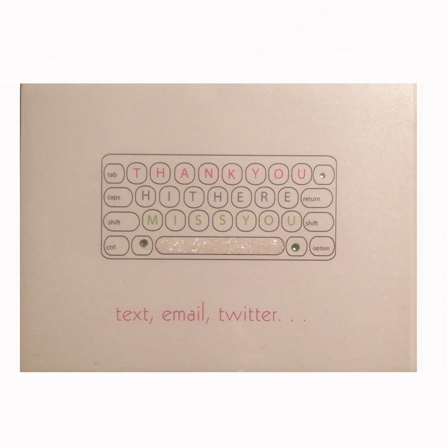 Text, email, Twitter Greeting Card