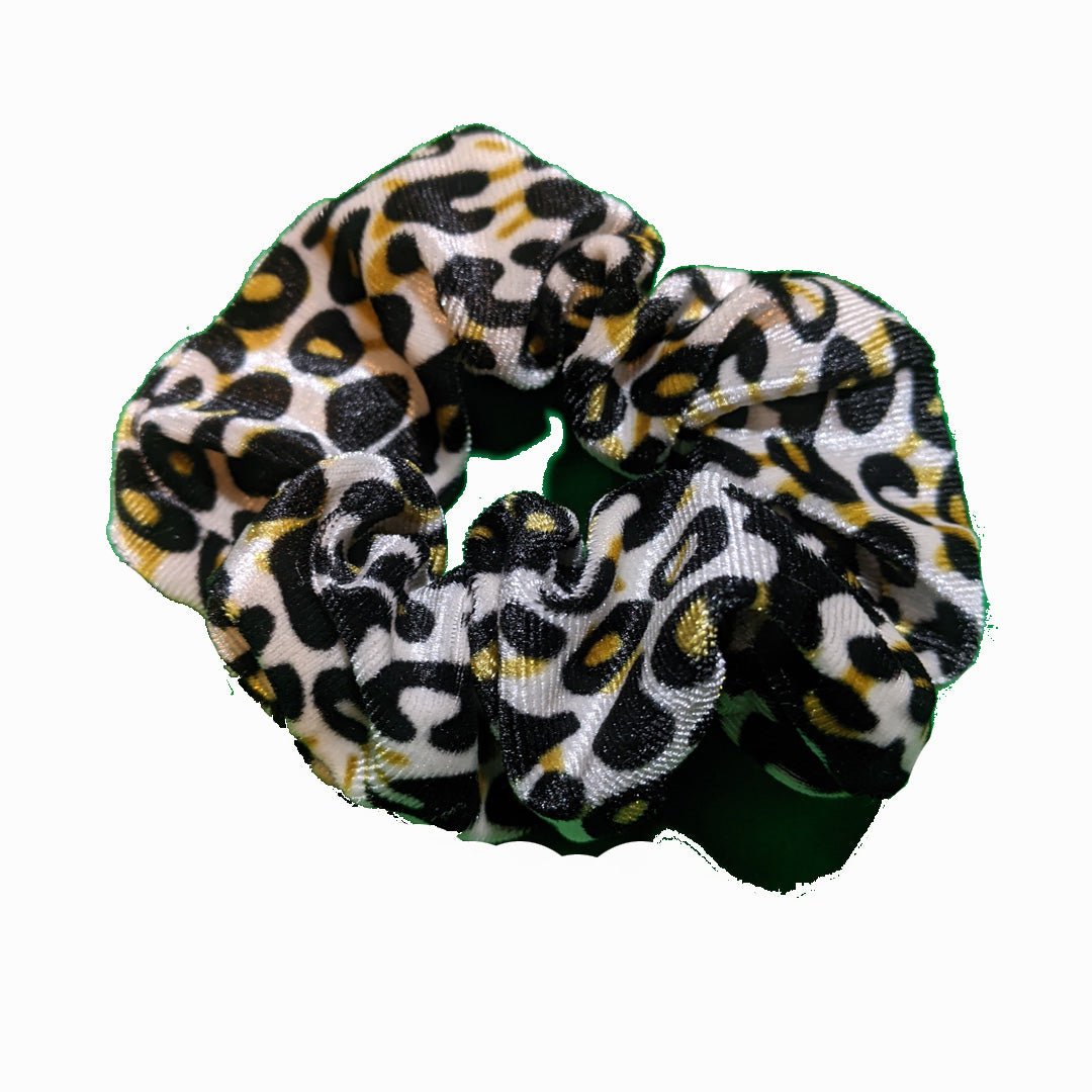 Animal Print Cheetah Leopard Scrunchies