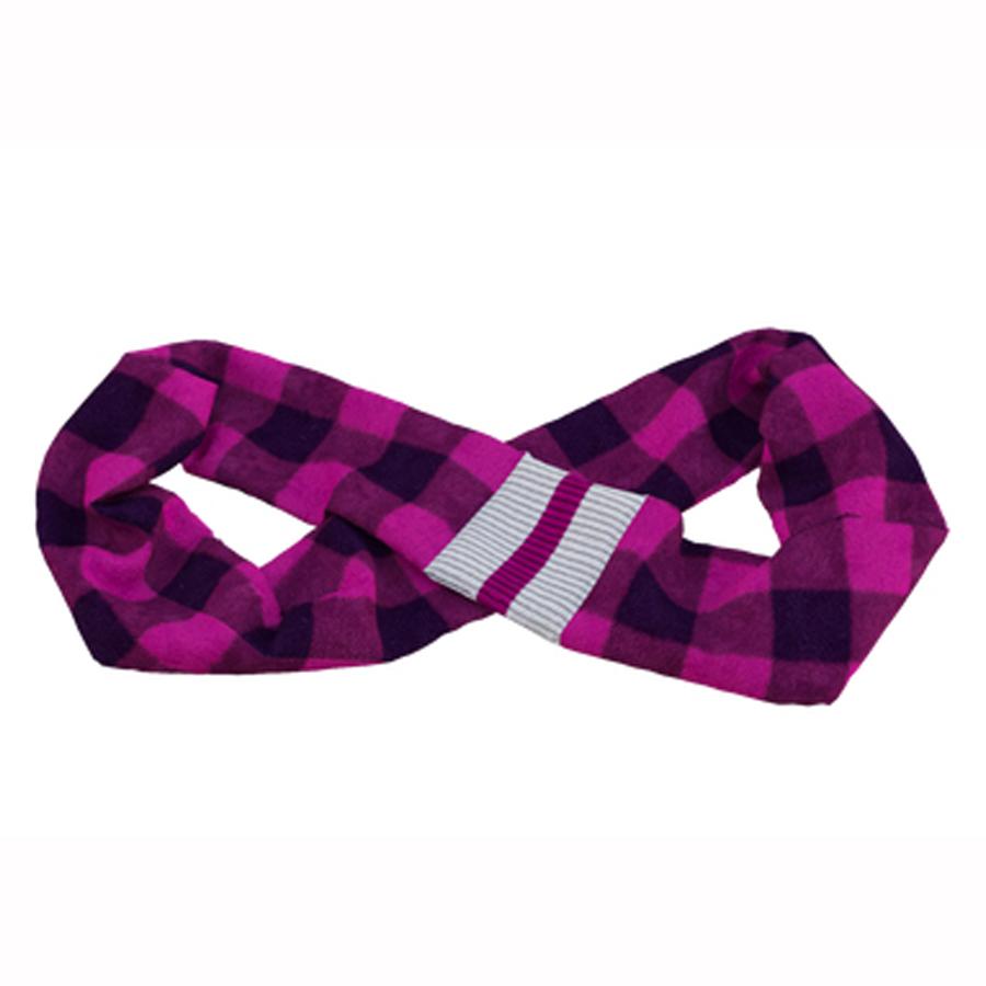Made-in-Canada-Pook-Finity-Pink-Plaid-Fleece-Scarf-in-Toronto