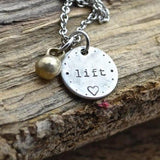 Love Lift with Mini KettleBell Necklace