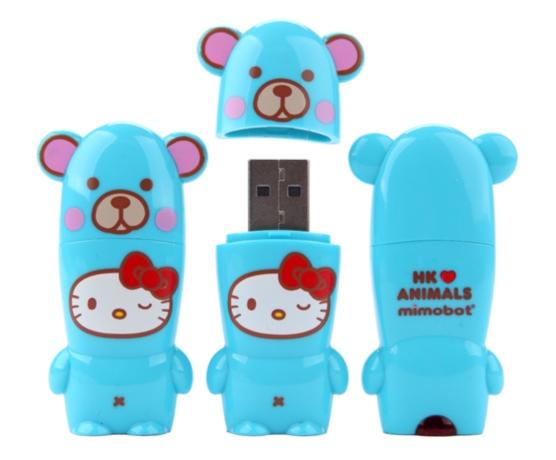 Hello Kitty Loves Animals Bear USB Key