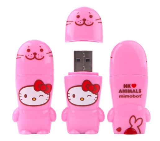 Hello Kitty Loves Animals Seal USB Key