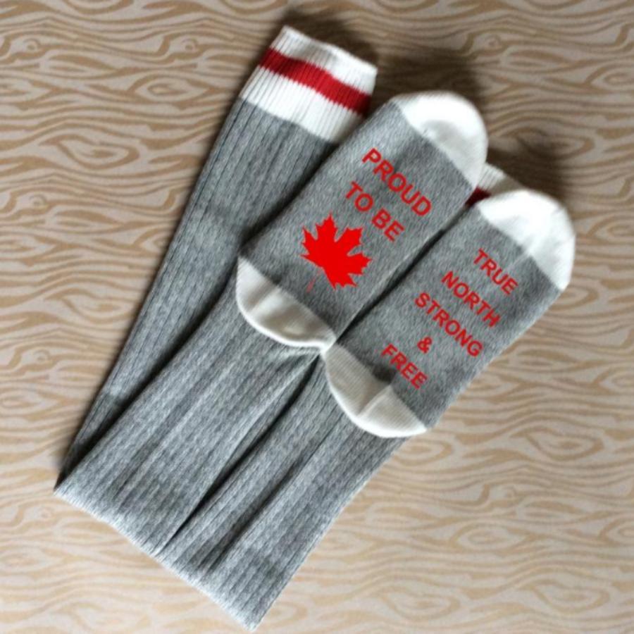 Canada-Socks-Proud-To-Be-Canadian-True-North-Strong-Free-Made-In-Canada-Toronto