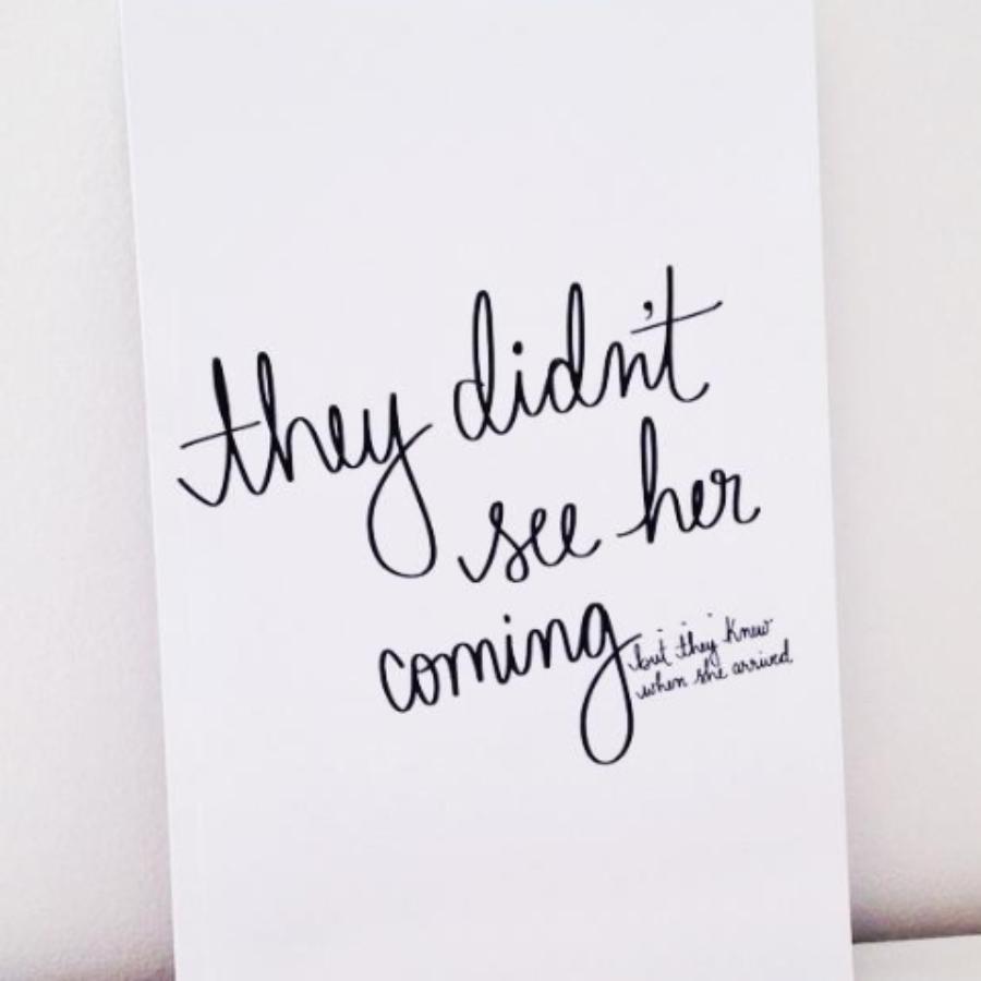 They Didn't See Her Coming Notebook
