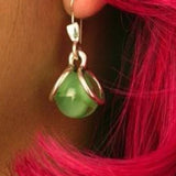 Marble Mod Hook Earrings