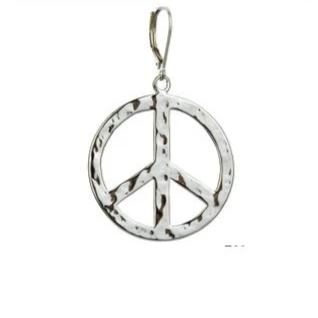 Large Peace Sign Earrings