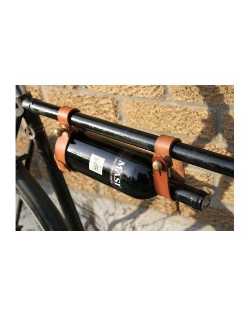 The Bicycle Wine Rack - Classic Leather