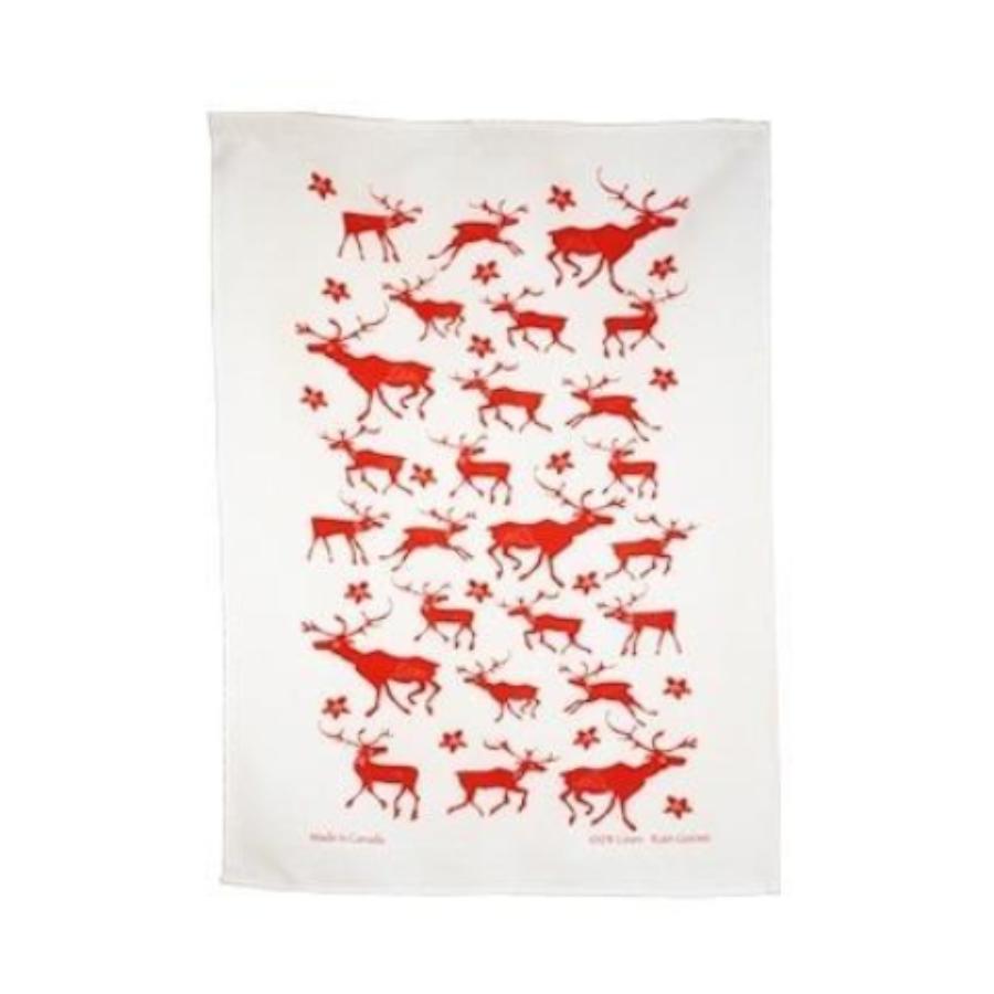 Caribou Linen Tea Towel